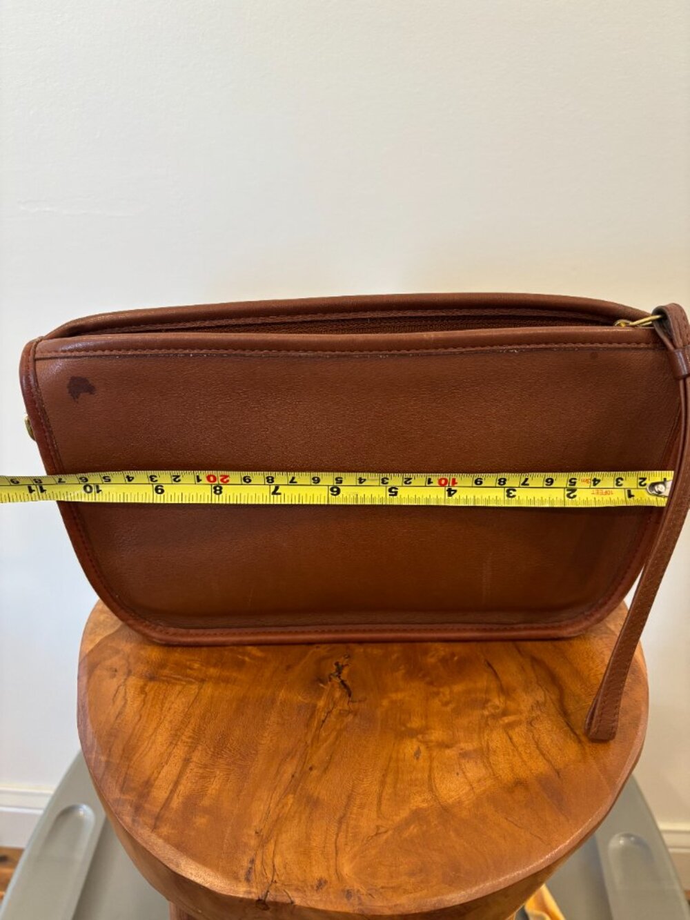 Vintage Coach Bag Purse #9968 Mitchell Leather Zip Top - British Tan - Picture 3 of 15